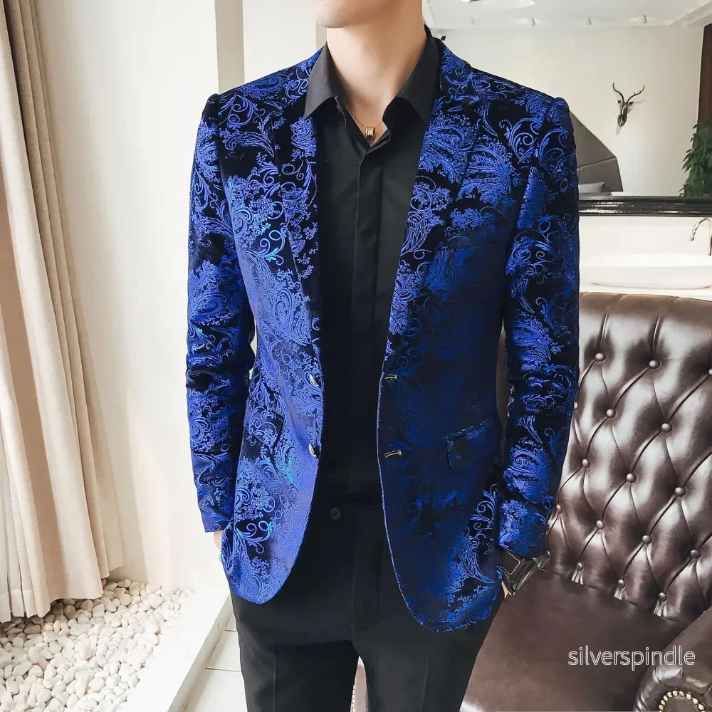 Ethan | Elegant Blommönstrad Vårkostym med Skräddarsydd Passform Ethan | Elegant Blommönstrad Vårkostym med Skräddarsydd Passform