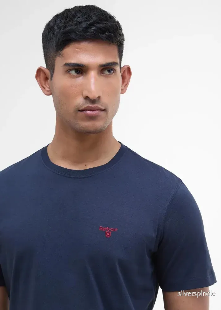 Barbour Essential Sports Tee Navy - Bild 2