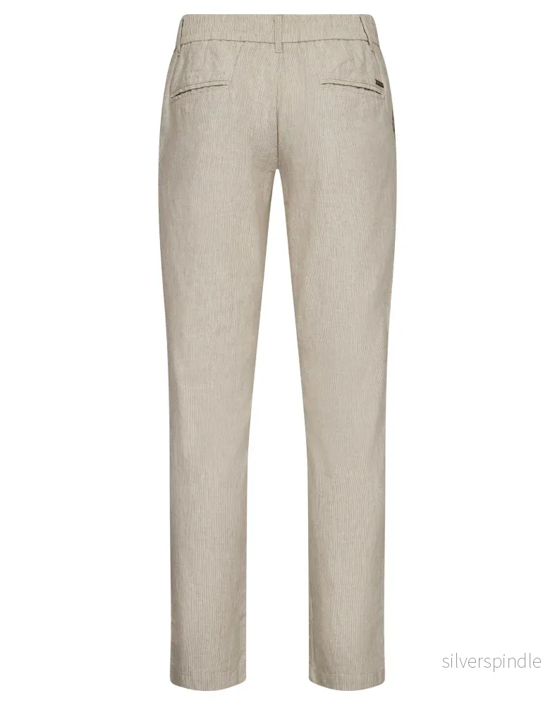 BS Vincente Regular Fit Chinos - Beige/Vit - Bild 2