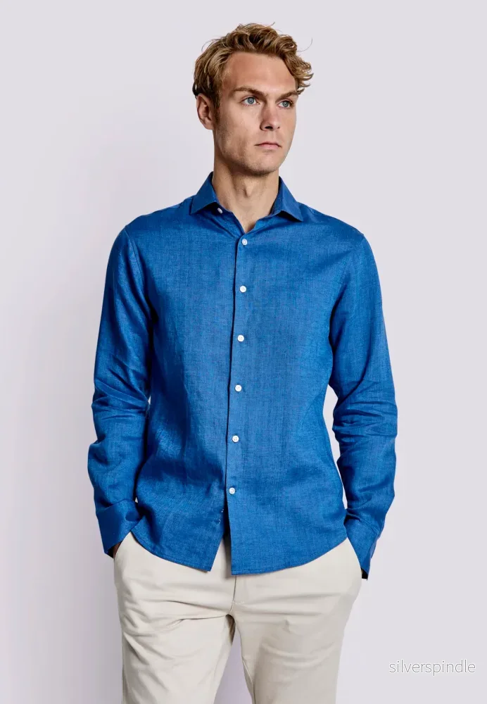 BS Bilbao Casual Modern Fit Skjorta - Blue - Bild 3