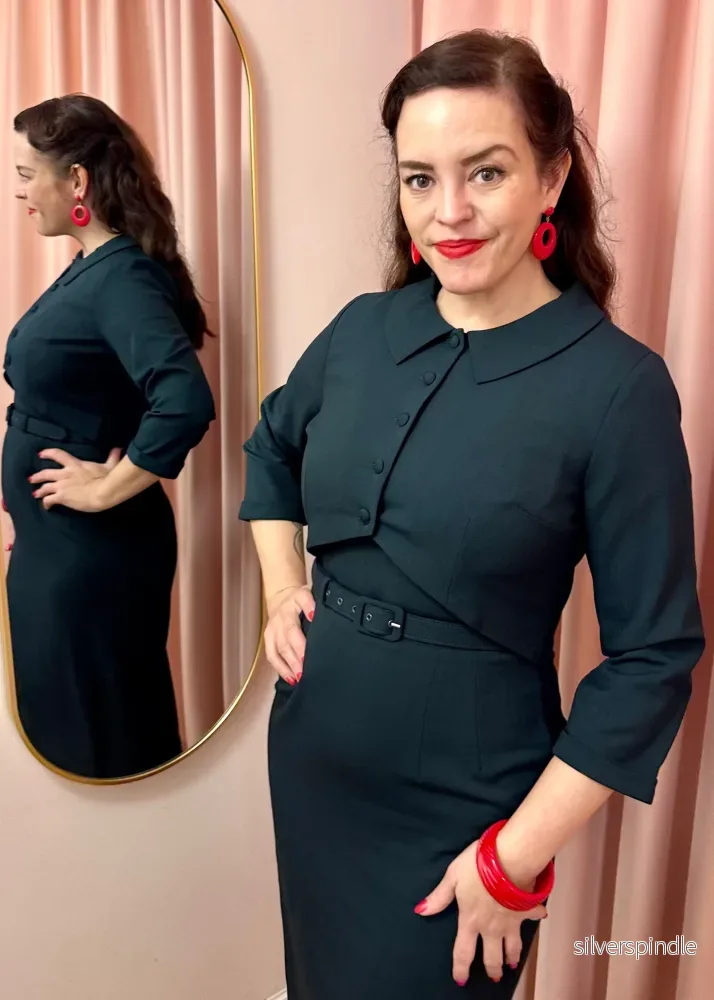 Bolerojacka - grön linen - Bild 2