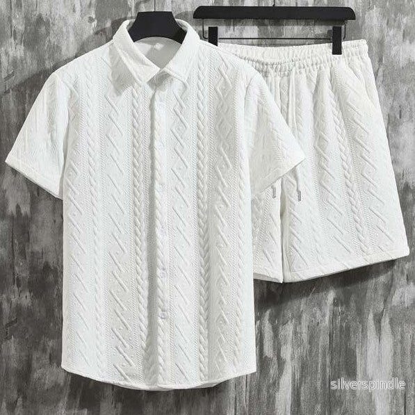 Ethan | Stylish Spring Two-Piece Set with Diamond Pattern