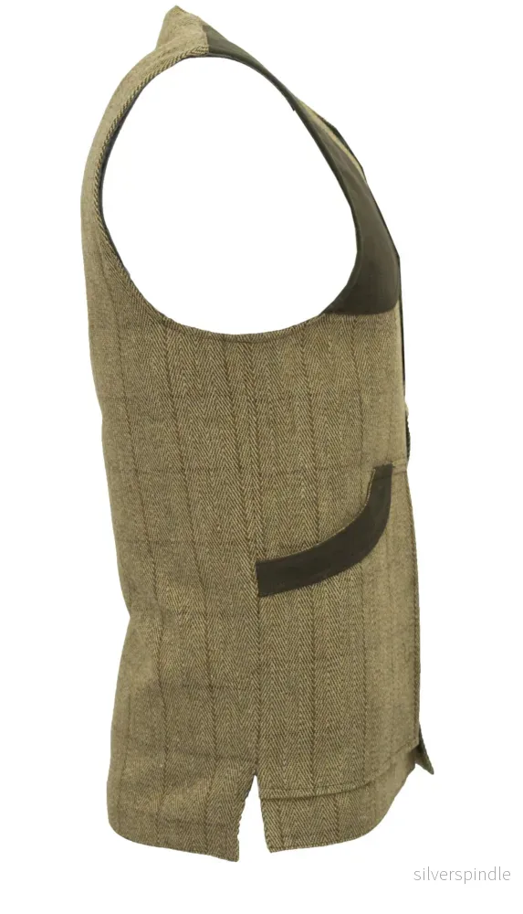 Walker & Hawkes Windsor - jaktväst tweedväst Light Sage - Bild 2