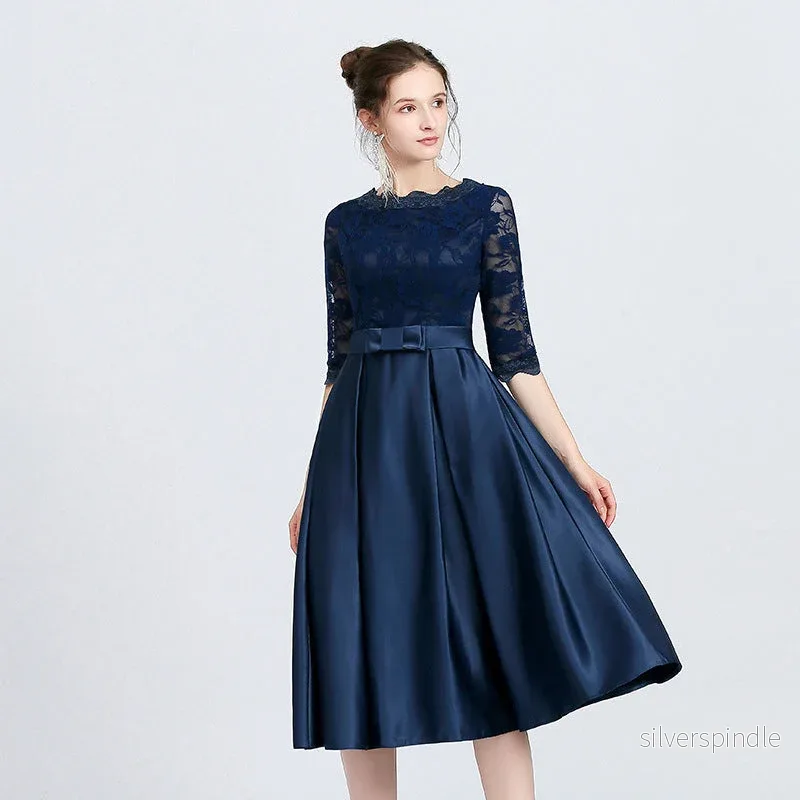 Olivia | Elegant Mellanlång Klänning med Dragkedja - Bild 3