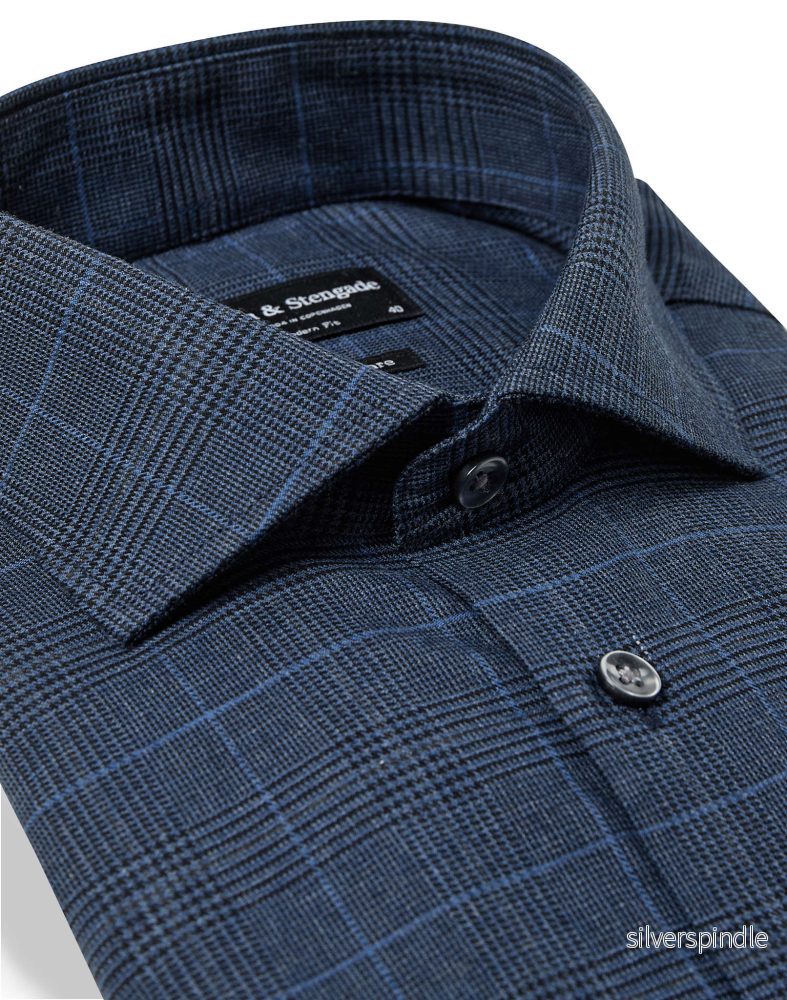 BS Xander Modern Fit Skjorta - Navy - Bild 2
