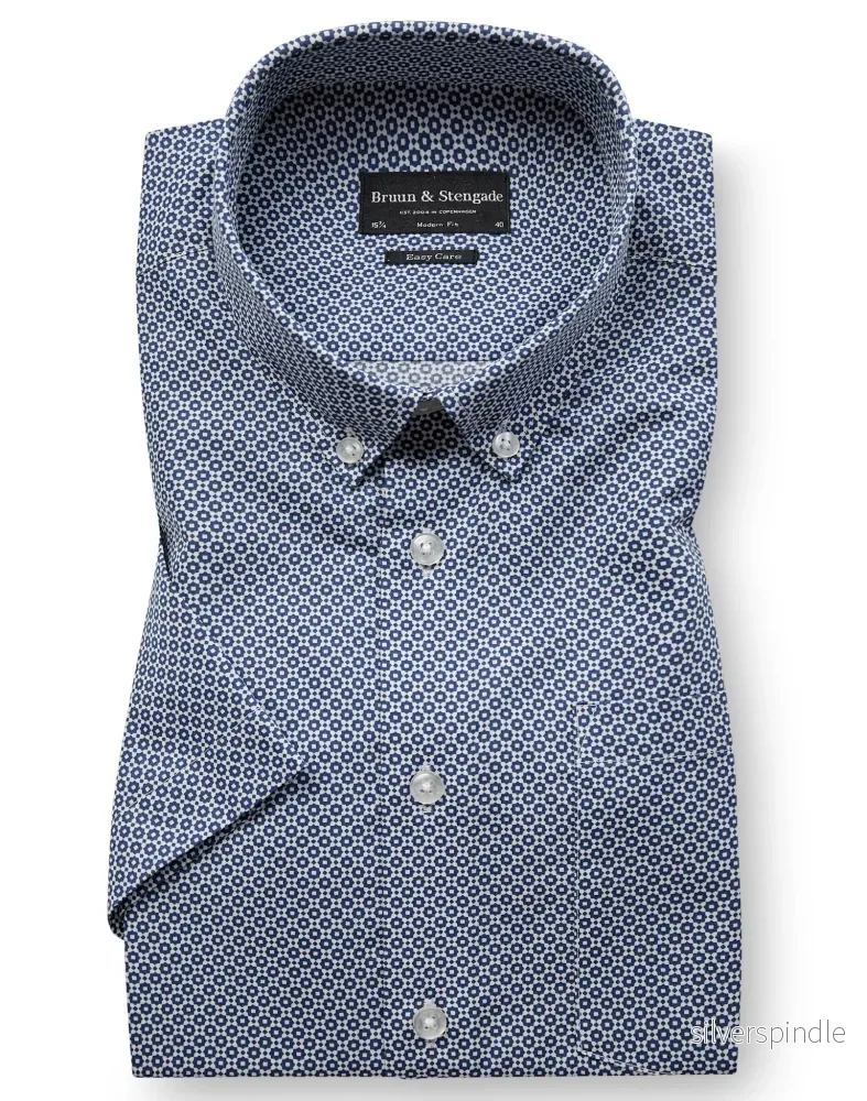 BS Facundo Modern Fit Skjorta - Dark Blue