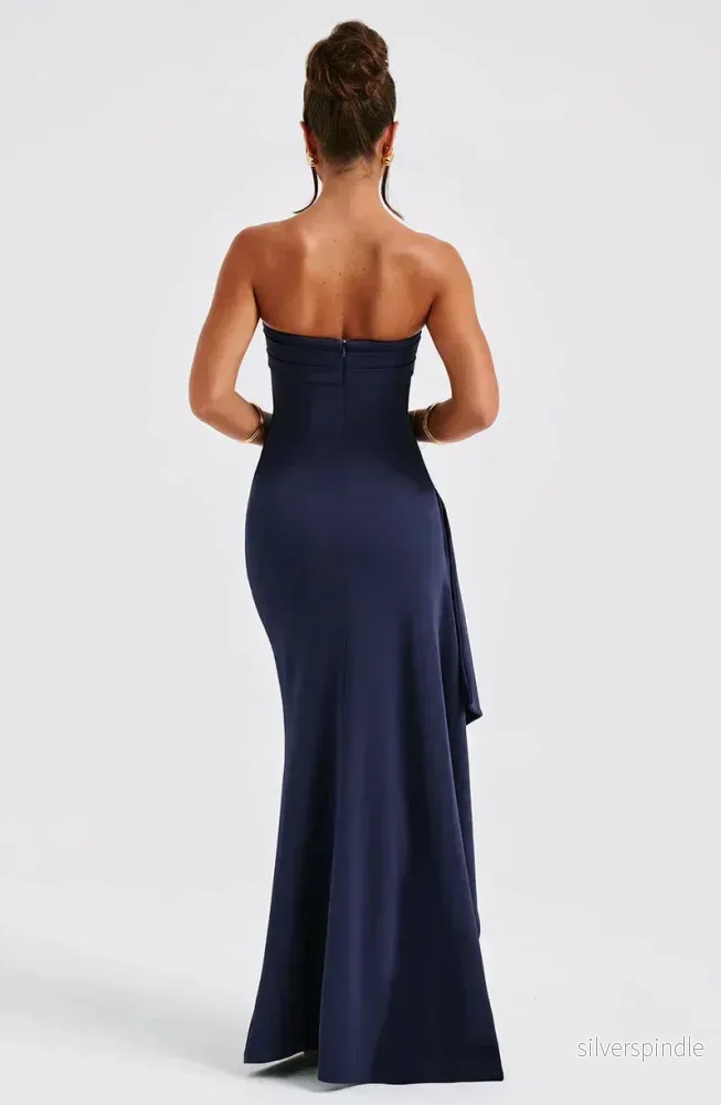 Sophie | Elegant Off Shoulder Maxiklänning Dam med Draperad Silhuett - Bild 3