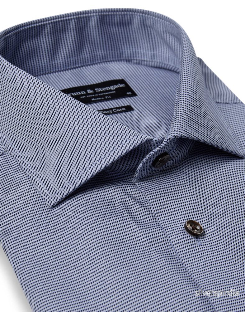 BS Corey Modern Fit Skjorta - Dark Blue - Bild 2