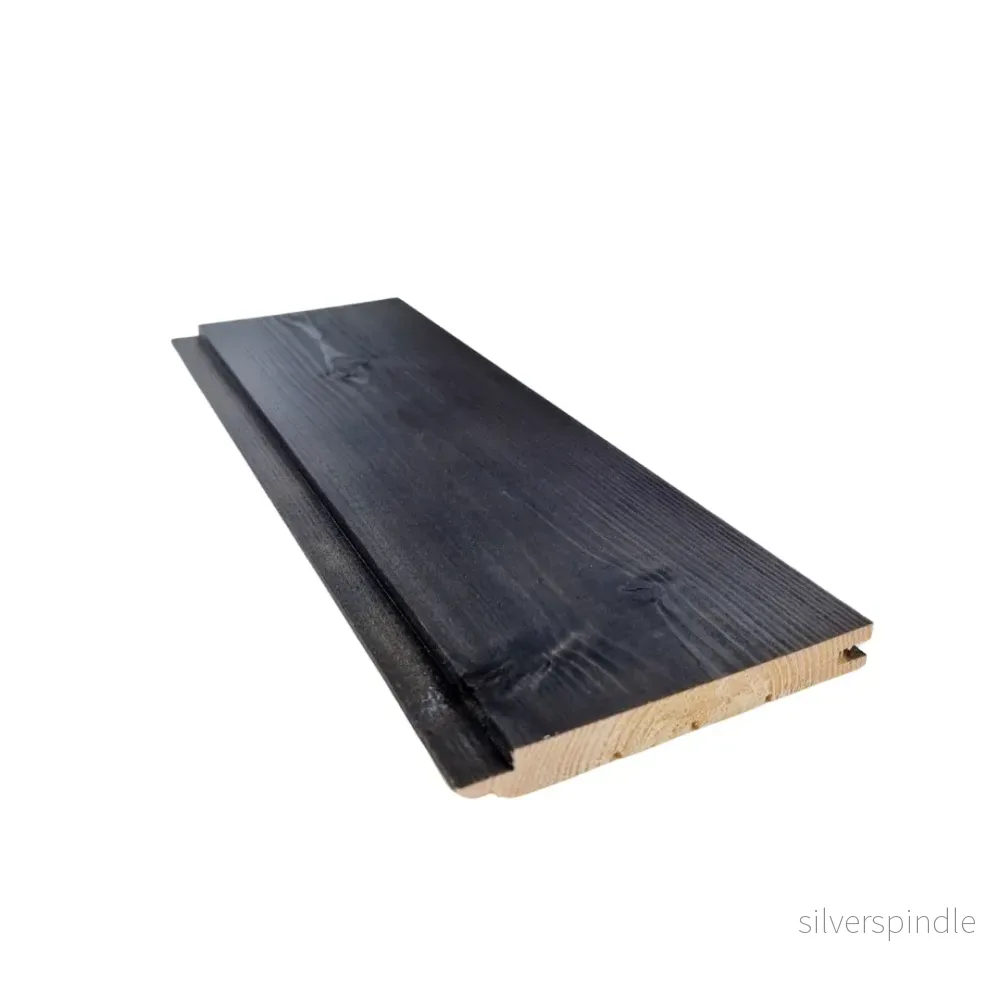 Bastupanel STS4 14×120, Gran, Bastuskyddad Svart