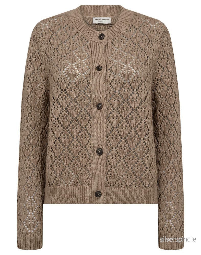 BS Eleonora Regular Fit Stickat - Sand