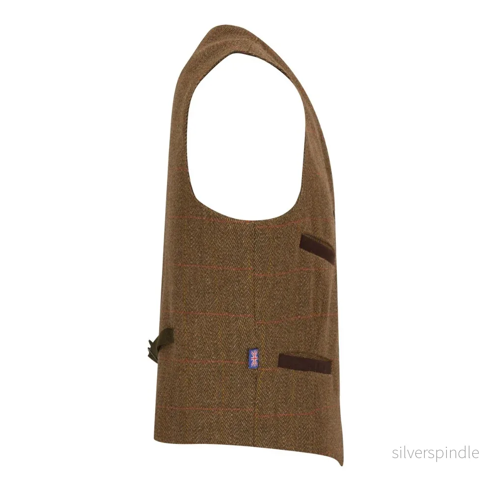 Walker & Hawkes Cambridge - tweedväst Brown Tweed - Bild 3