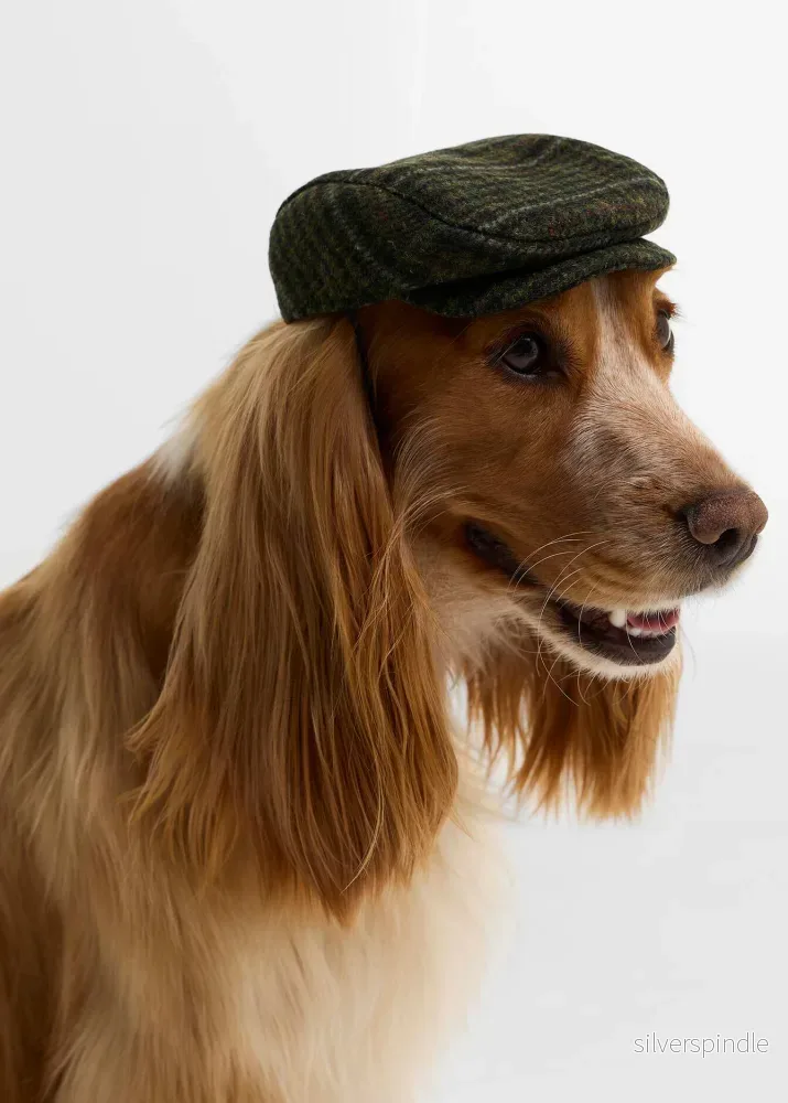 Barbour Wilkin Dog Flat Cap Olive Check Barbour Wilkin Dog Flat Cap Olive Check