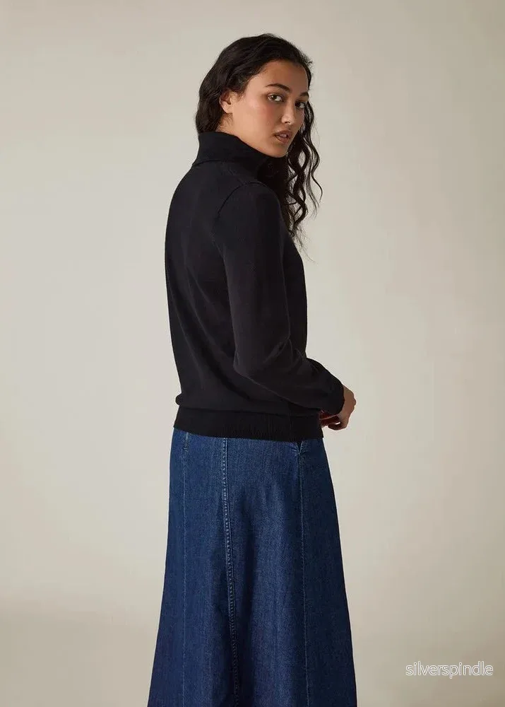 Lexington Knitted Turtleneck Black - Bild 3