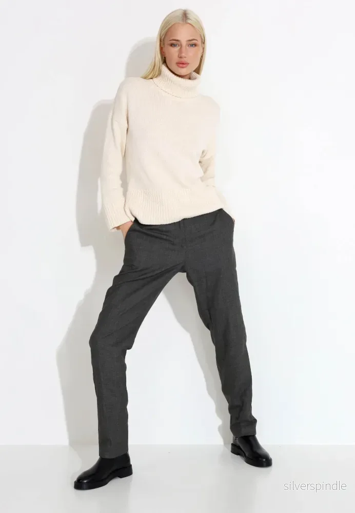 GREY SUIT PANT - Grå - Bild 3