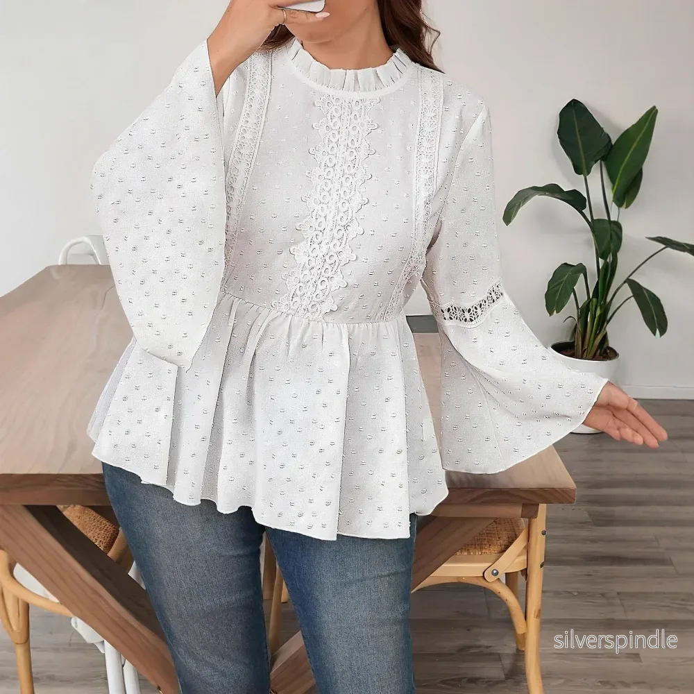Emma | Elegant A-linjeformad T-shirt med Klockärmar