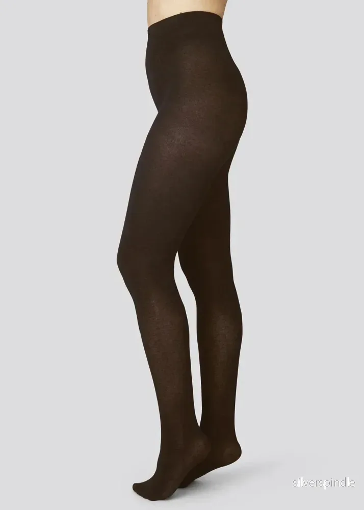 Alice Cashmere tights - brun - Bild 2