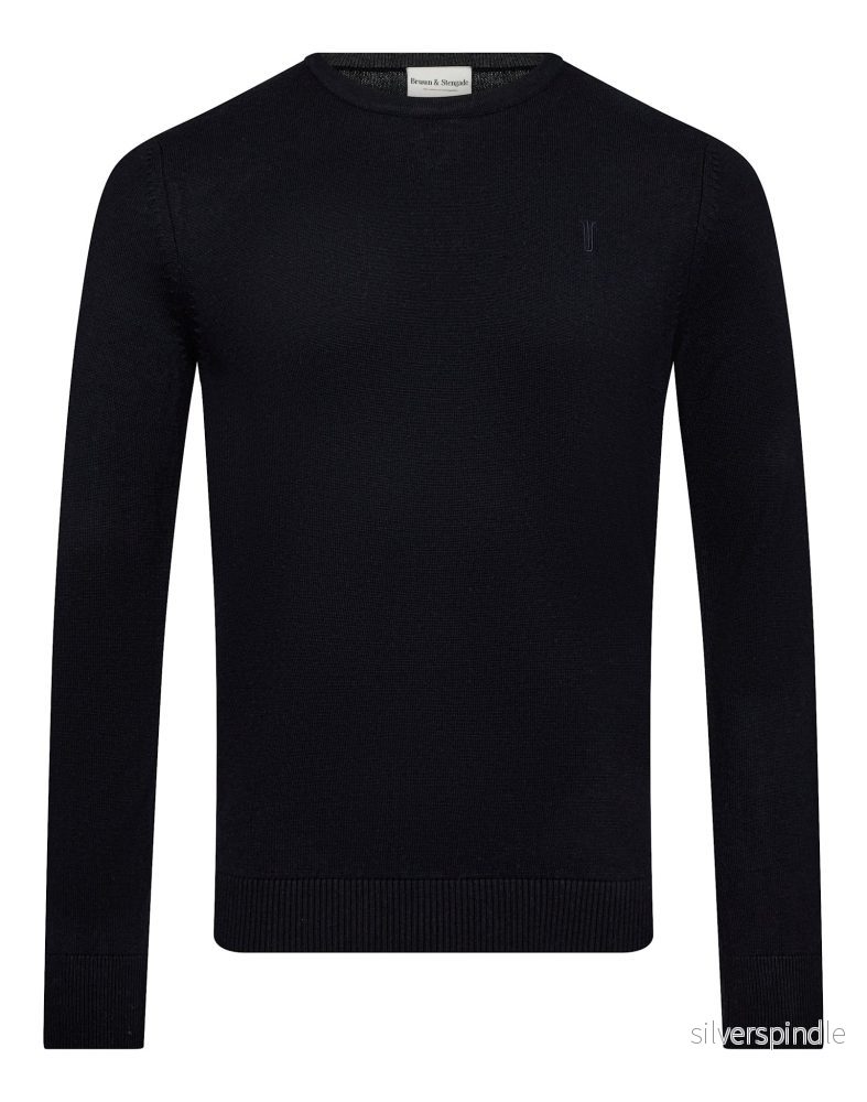 BS Jupiter Regular Fit Stickat – Navy BS Jupiter Regular Fit Stickat – Navy