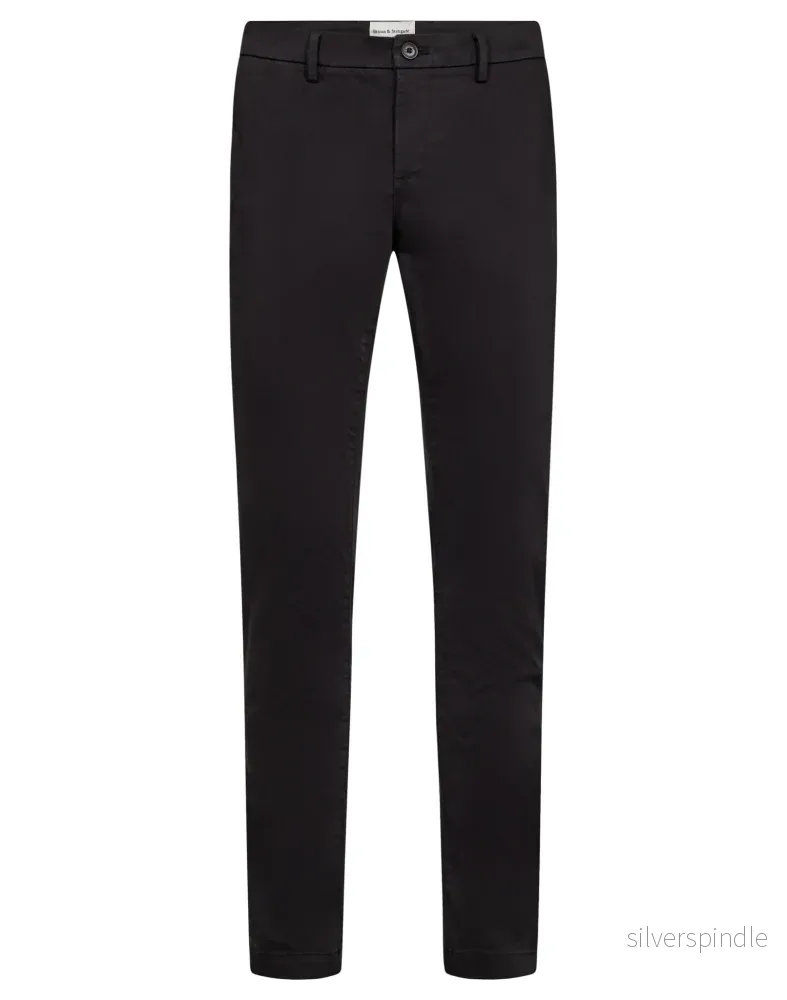 BS Malik Regular Fit Chinos – Svart BS Malik Regular Fit Chinos – Svart