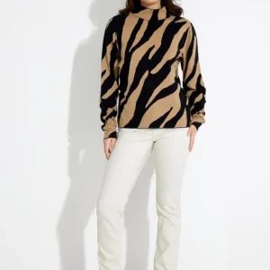 JACQUARD TURTLENECK TRÖJA – Zebra JACQUARD TURTLENECK TRÖJA – Zebra