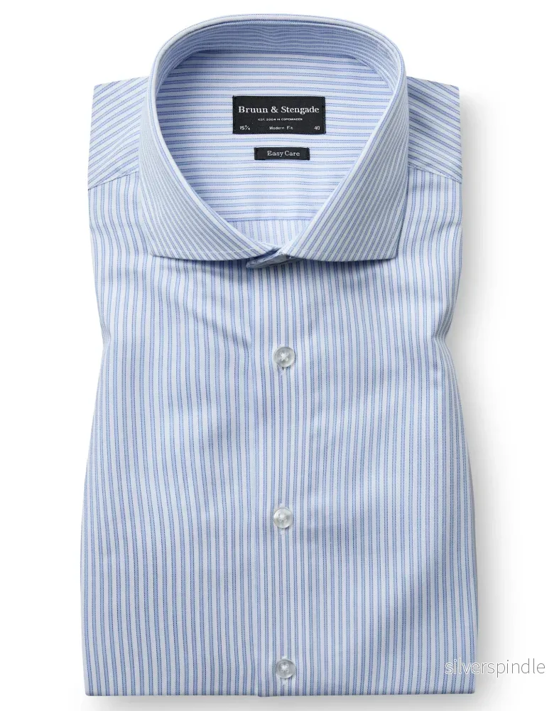 BS Alexei Modern Fit Skjorta – Light Blue/White