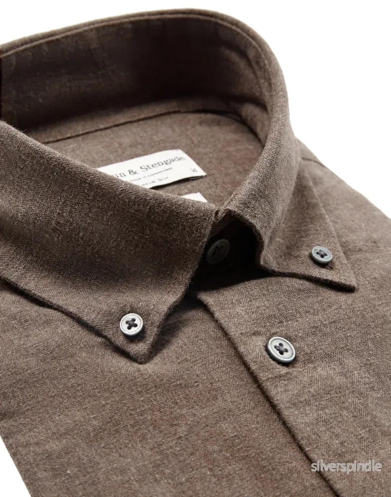 BS Floyd Casual Slim Fit Skjorta - Brown - Bild 2