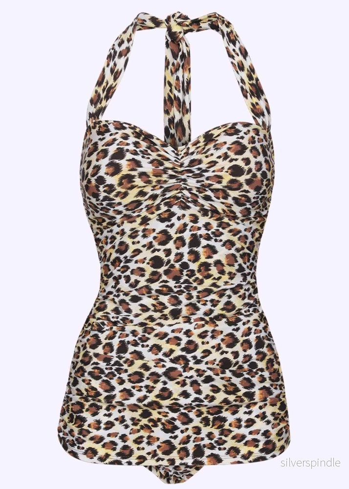 1950-tals baddräkt – leopard