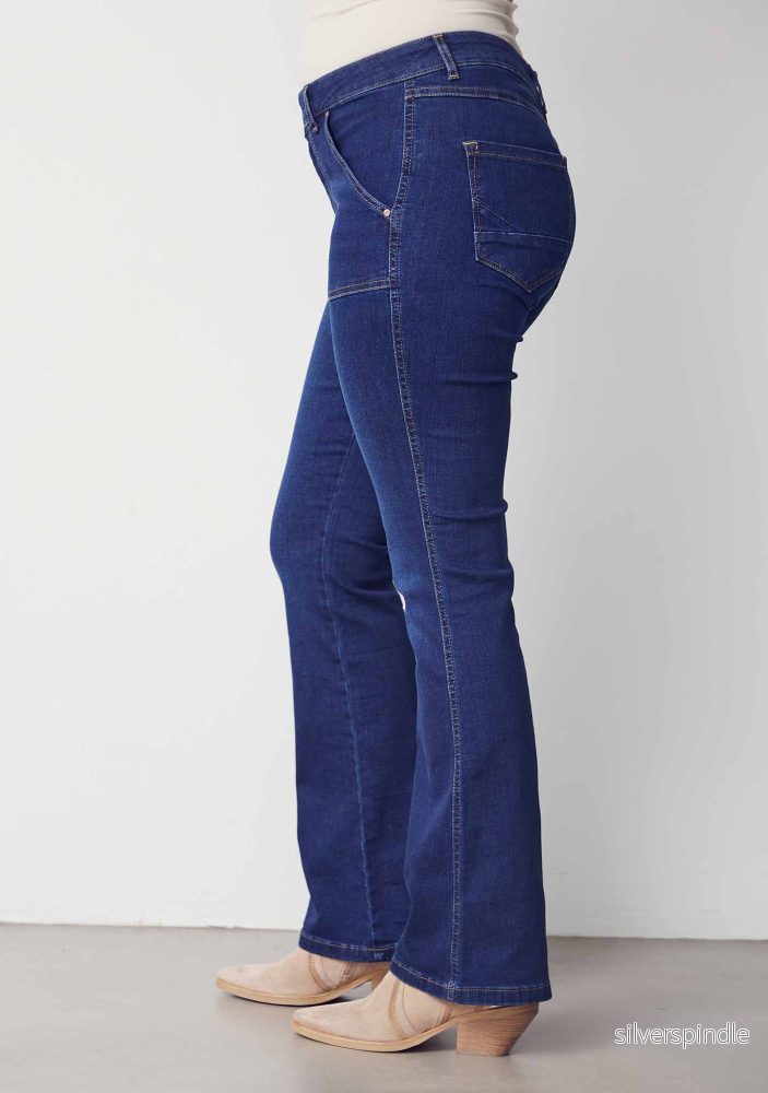 Como Long Flare Jeans - Dark denim - Bild 3