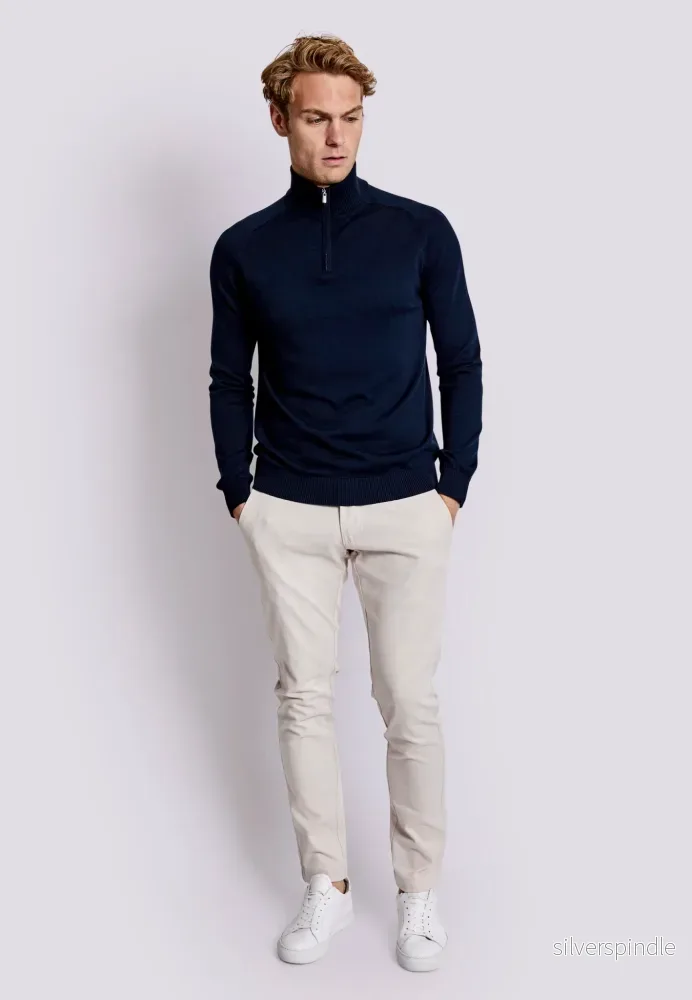 BS Hervey Regular Fit Sticka - Navy - Bild 3