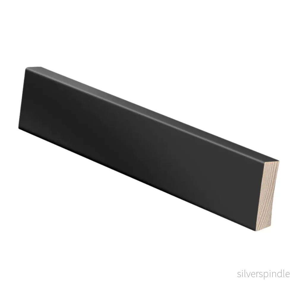 Golvlist 12x42x3600, Furu, Svart