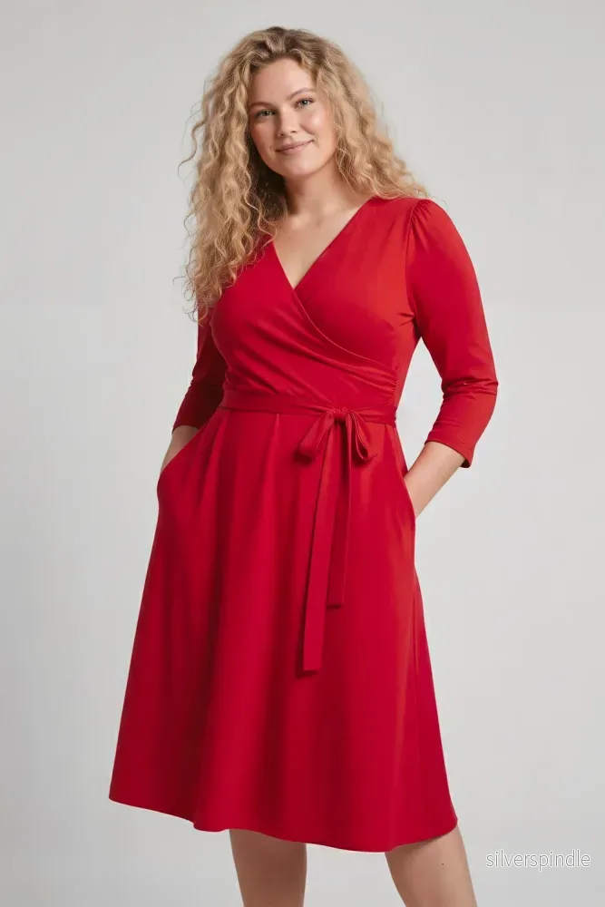 Ready to go short jersey dress - True Red - Bild 2