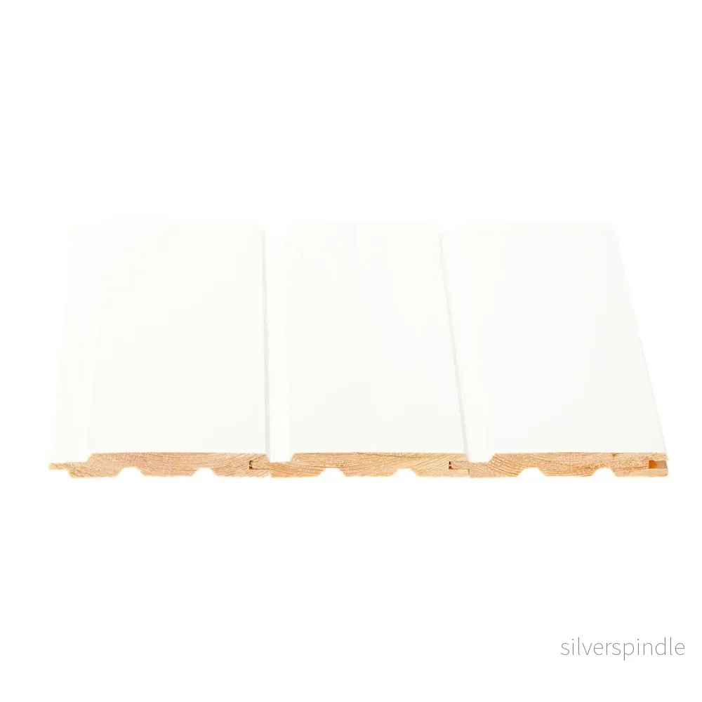 Innerpanel STV 15x120, Furu, Vit - Bild 2