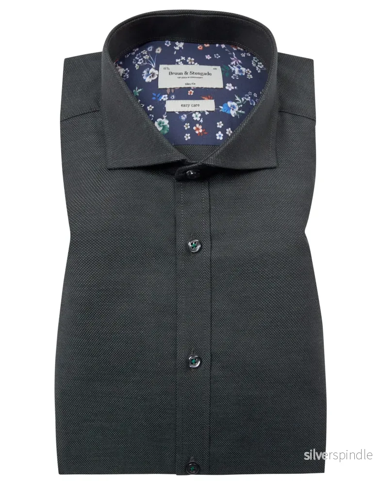 BS Robert Slim Fit Skjorta – Dark Green BS Robert Slim Fit Skjorta – Dark Green