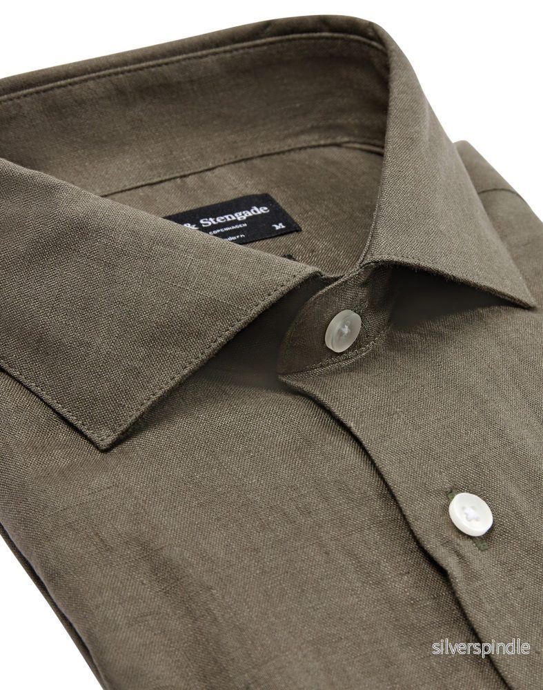 BS Bilbao Casual Modern Fit Skjorta - Army - Bild 2