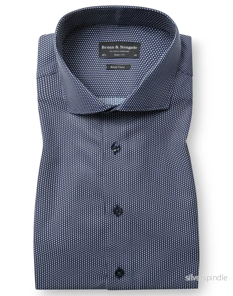 BS Gunnar Modern Fit Skjorta - Navy