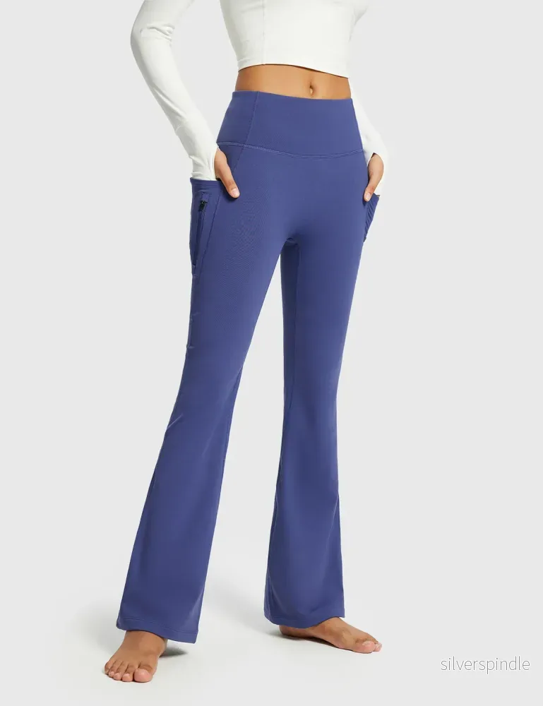 Emma | Varm Vinterhög Midja Bootcut Byxor Emma | Varm Vinterhög Midja Bootcut Byxor