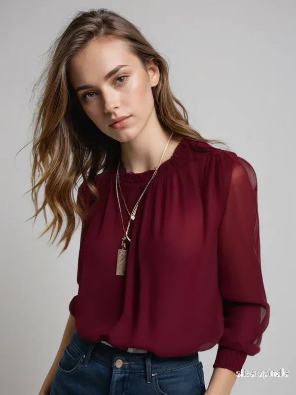 Emma | Skräddarsydd Långärmad Blus med Stretch Emma | Skräddarsydd Långärmad Blus med Stretch