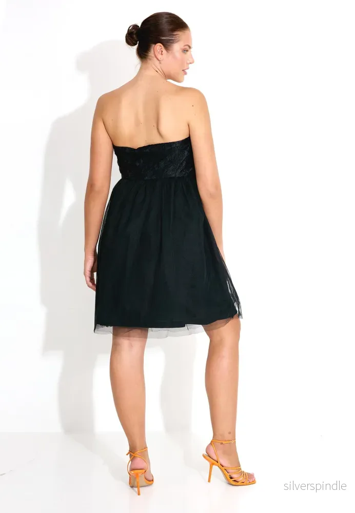 COCKTAILDRESS TYLL - Svart - Bild 2