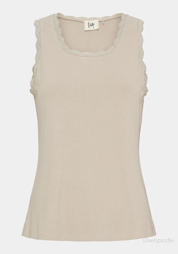 Dee O-Neck Top – Sand Dee O-Neck Top – Sand