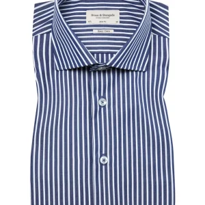 BS Algee Slim Fit Skjorta – Dark Blue/White BS Algee Slim Fit Skjorta – Dark Blue/White