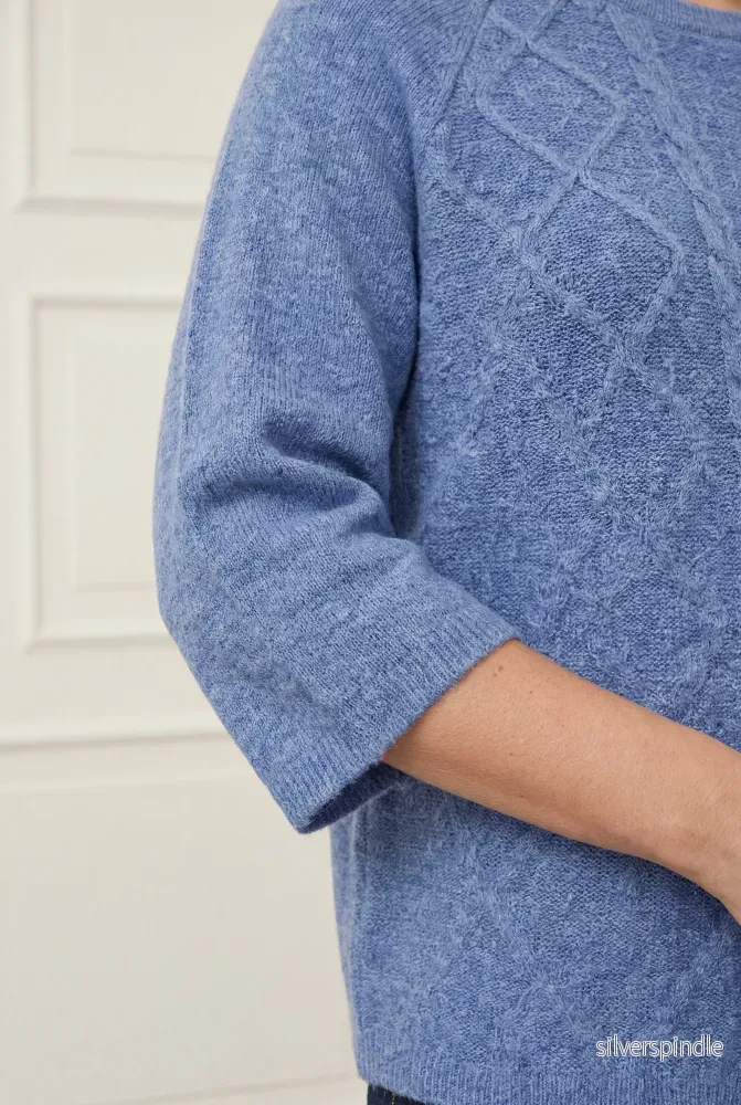 Anna s/s Pullover - Bluish - Bild 2