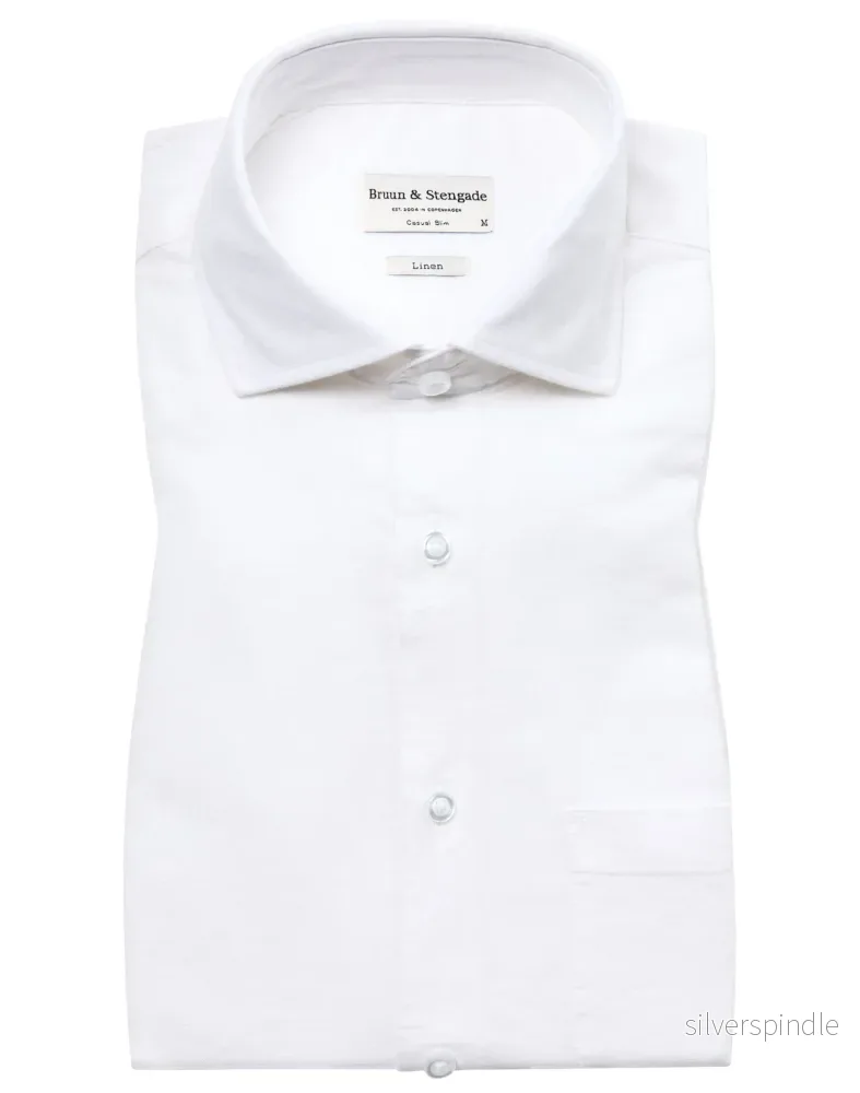 BS Ferrol Casual Slim Fit Skjorta – White BS Ferrol Casual Slim Fit Skjorta – White