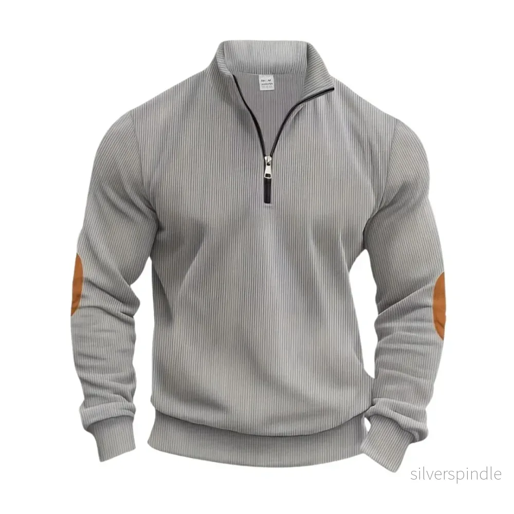 Oliver | Klassisk Ribbstickad Pullover för Män - Bild 3