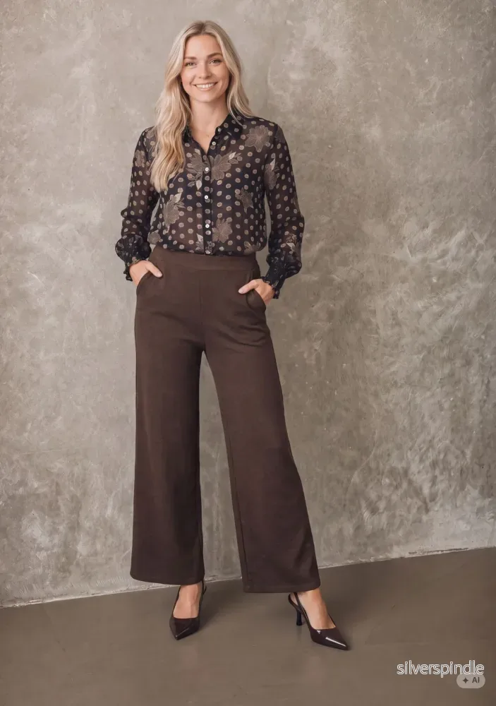Osa Pant – Brown Melange Osa Pant – Brown Melange