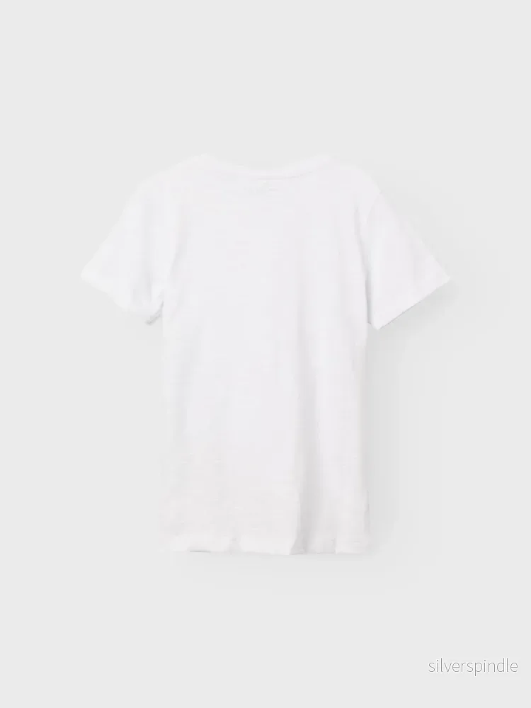 Kortärmad Vit T-shirt - Bild 3