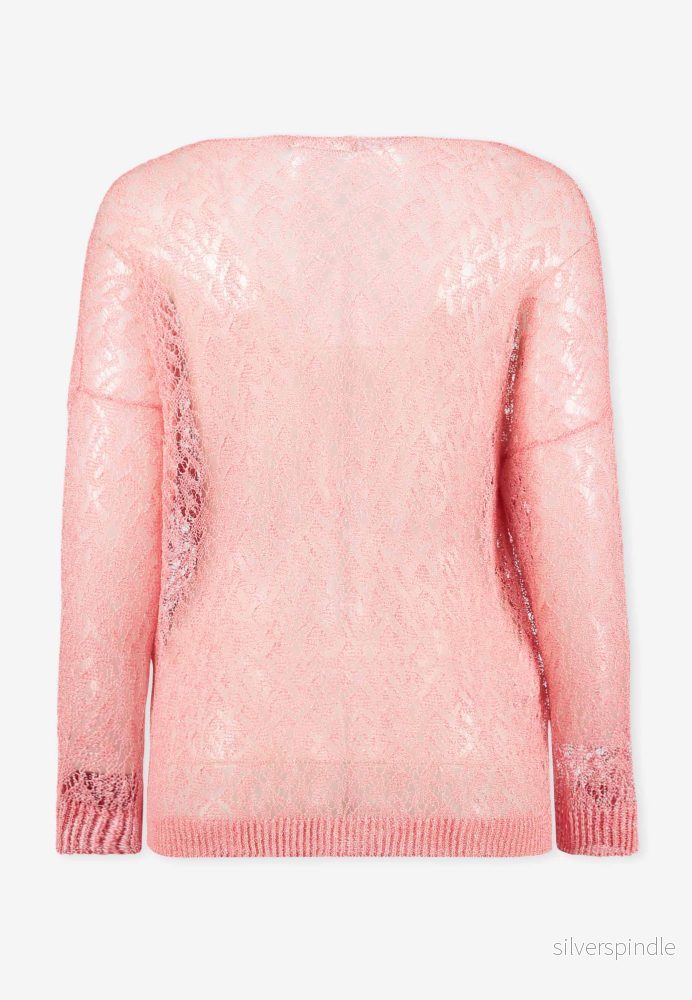 BOAT NECK SWEATER - Rosa - Bild 3