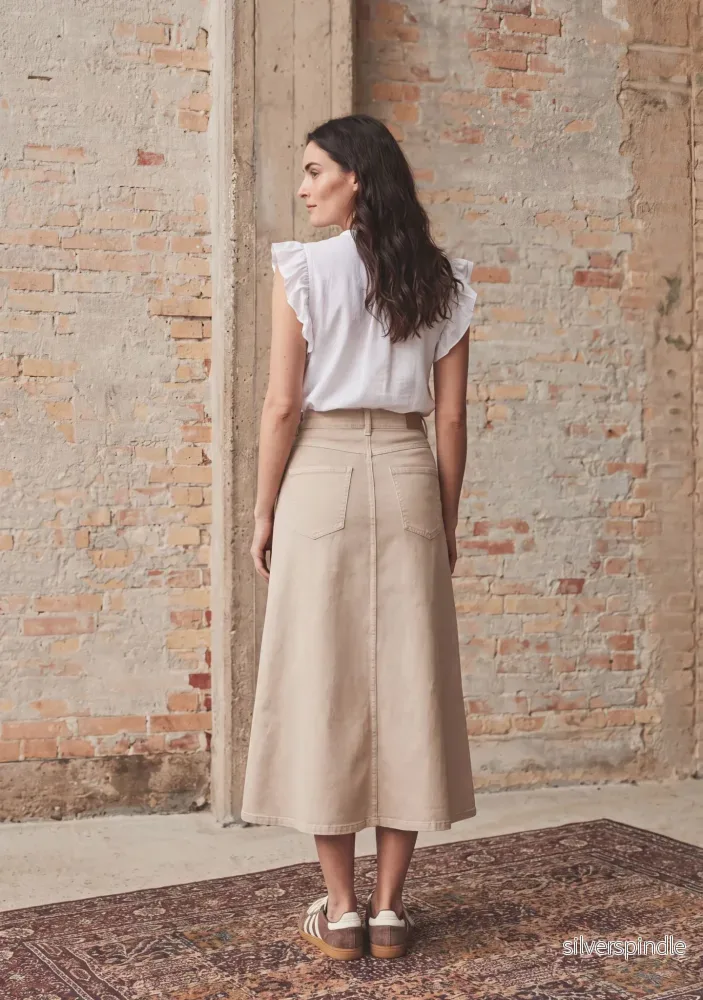 Como Twill Skirt - Dark Sand - Bild 3