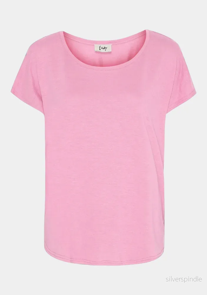 Tess O-Neck T-Shirt - Pink