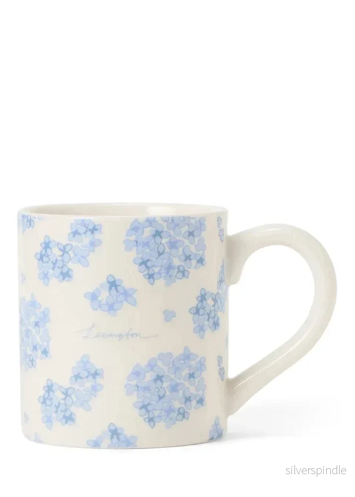 Lexington Floral Stoneware Mug Bl/Wh
