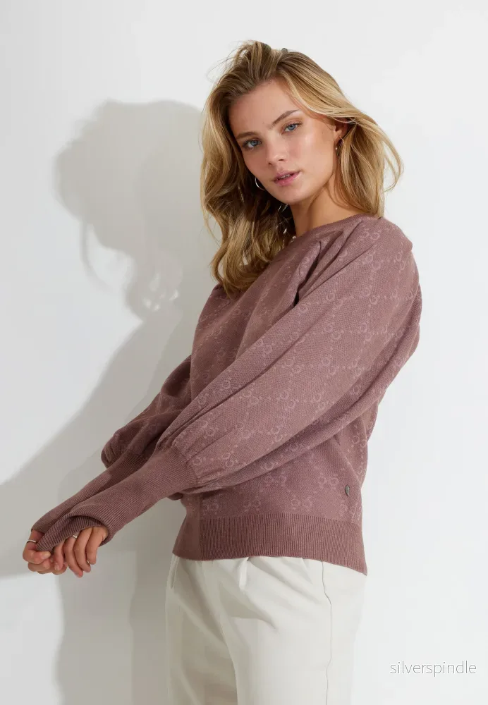 TRÖJA JACQUARD - Dark Rose - Bild 2