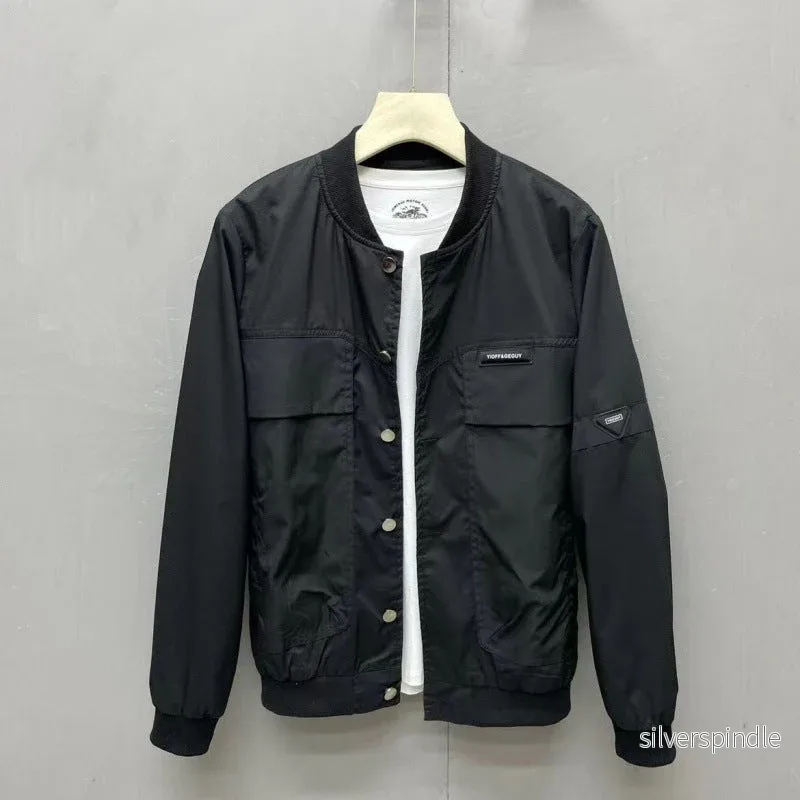 Ethan | Slim Fit Denim Baseballjacka För Vår Ethan | Slim Fit Denim Baseballjacka För Vår
